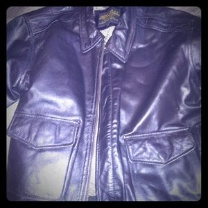 Air force bomber leather jacket